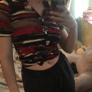 Cute vintage style crop top